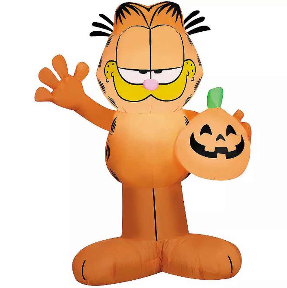 Gemmy, 3.5ft. Garfield w/ Pumpkin, Small