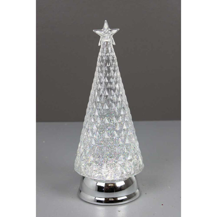 Direct Export, Xmas Tree LED Globe, Silver, 12"