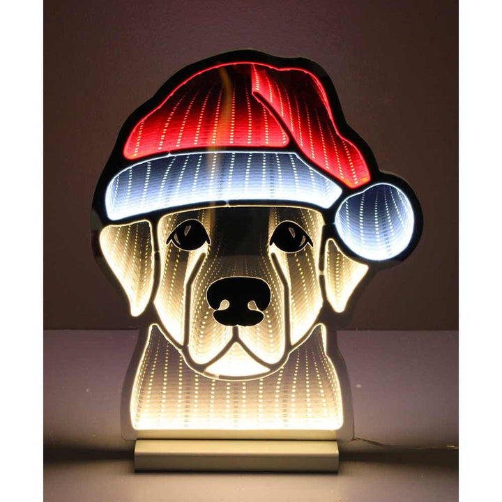 Direct Export, LED Infinity Xmas Dog, 15.75"