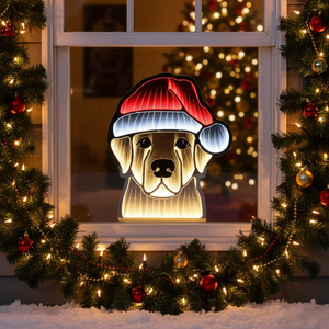 Direct Export, LED Infinity Xmas Dog, 15.75"