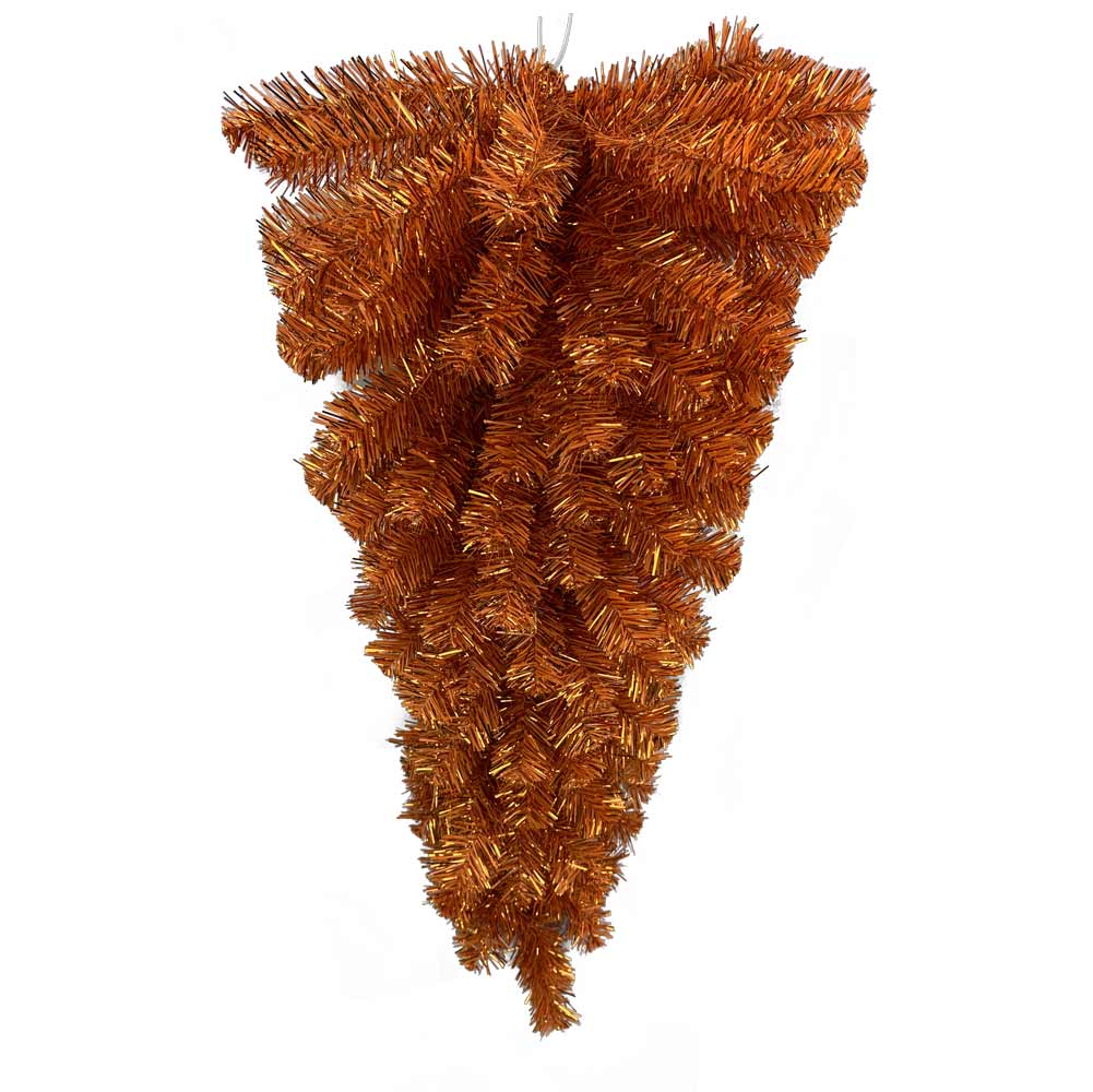 Liberty Floral, Orange Tinsel Teardrop
