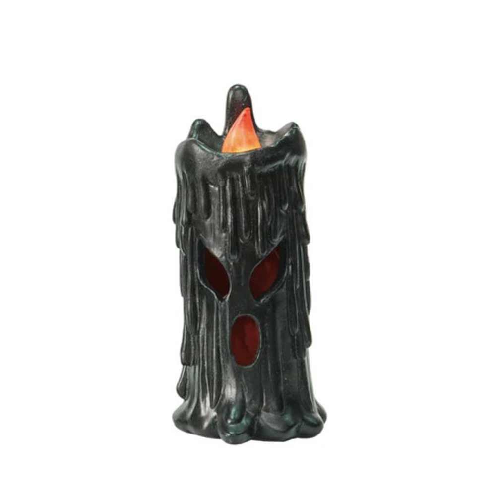 CREEPY BLK CANDLE LGHT UP SML