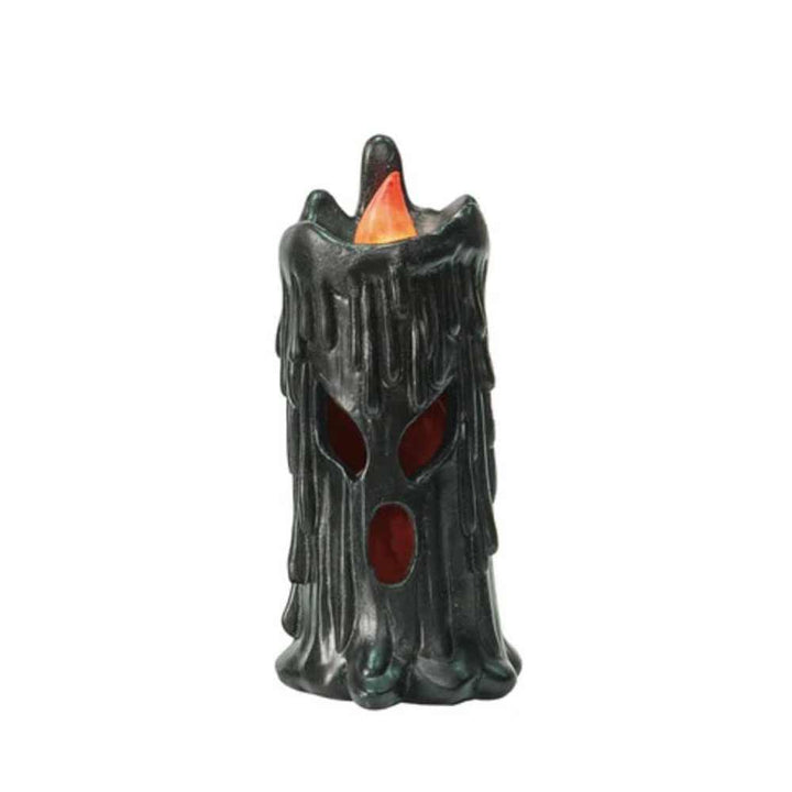 CREEPY BLK CANDLE LGHT UP SML