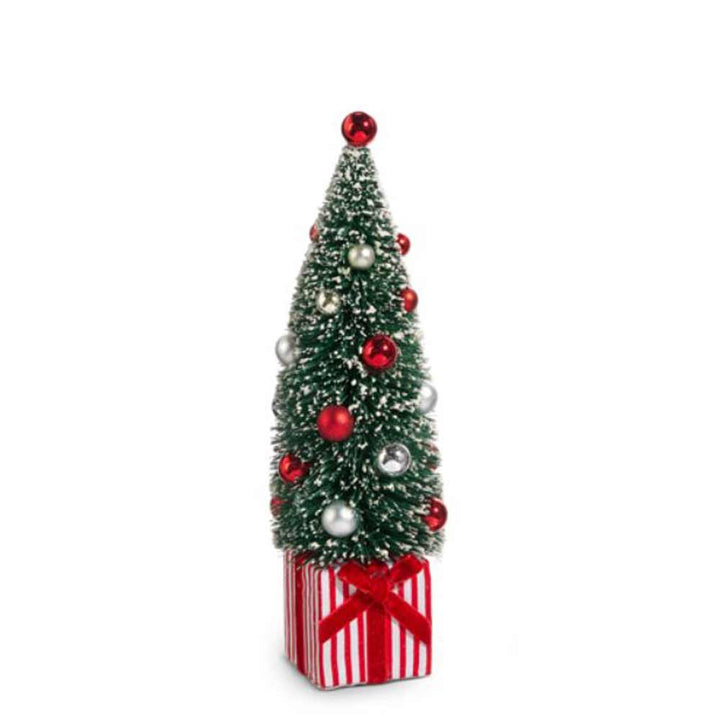 RAZ, Bottle Brush Tree In Present, Various Sizes