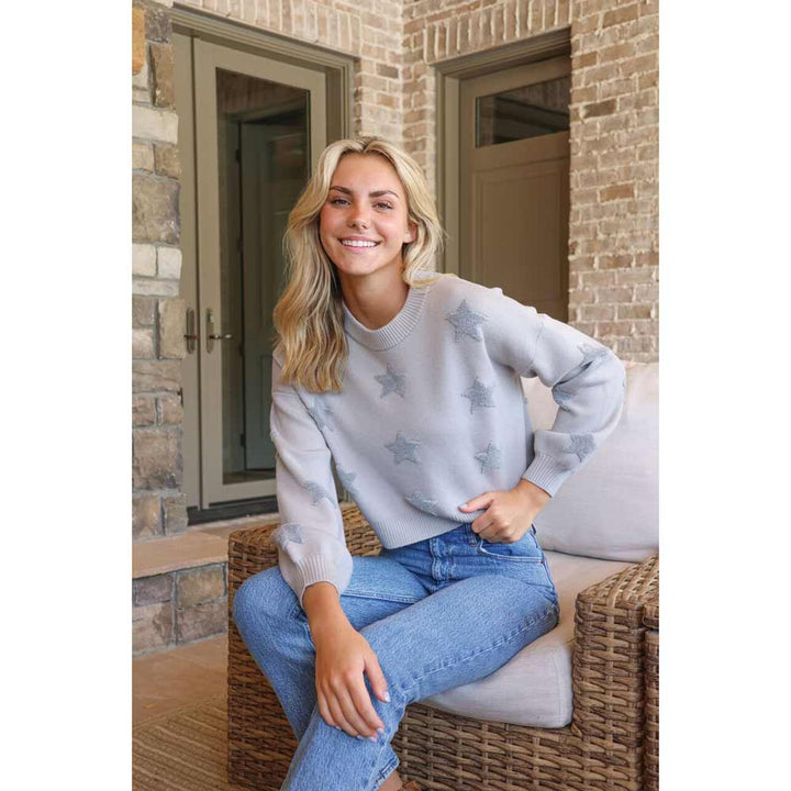 Simply Southern, Cropped Sweater, Star