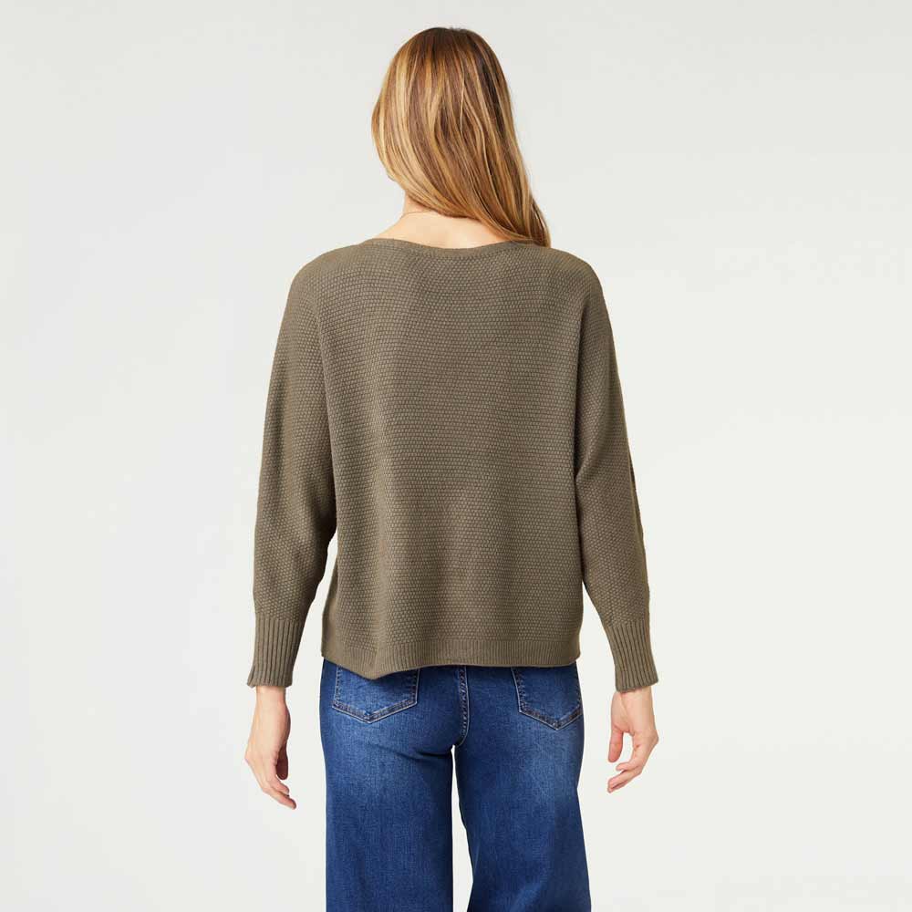 Coco+Carmen, Relax Pullover Sweater, Olive Night