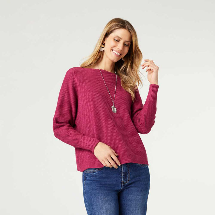 Coco+Carmen, Relax Pullover Sweater, Beaujolais