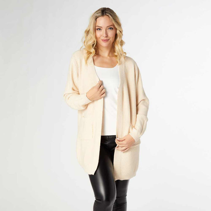 Coco+Carmen, Relax Cardigan W/Pocket, Oat