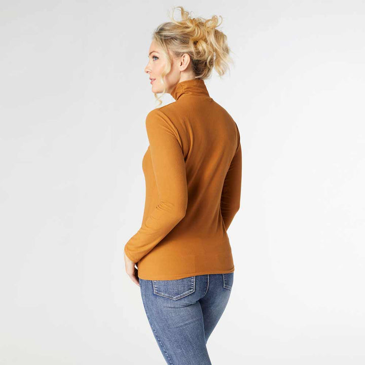 Coco+Carmen, Long Sleeve Turtleneck, Camel