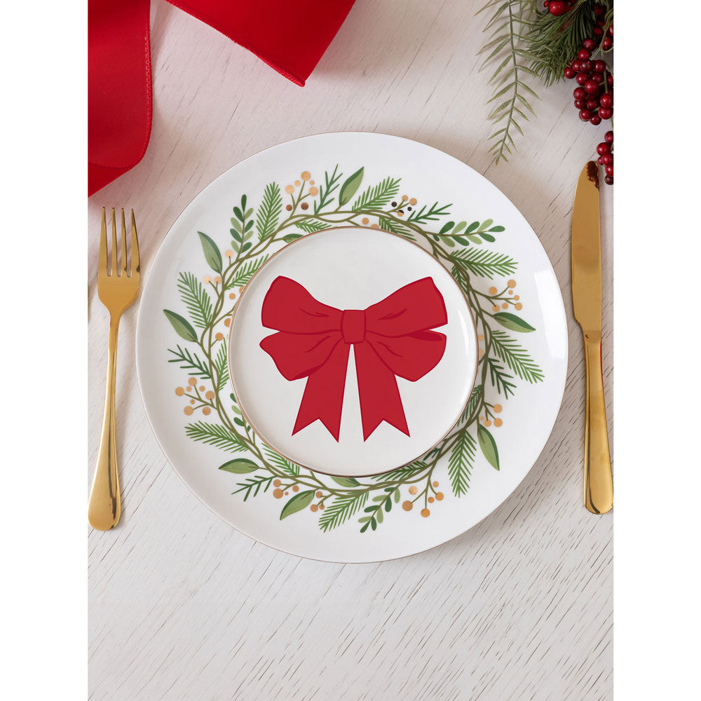 Mary Square, Appetizer Platter W/Red Bow