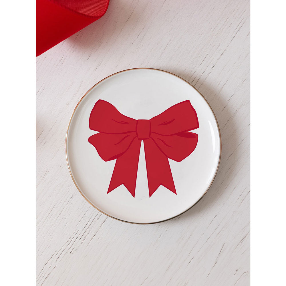 Mary Square, Appetizer Platter W/Red Bow