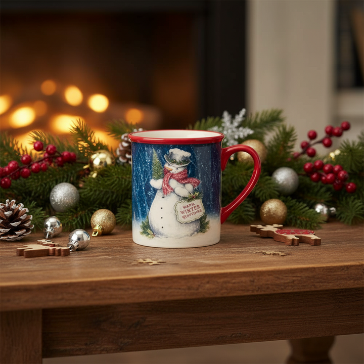 Certified International, Snowman Greetings Mug, Assorted & Sold Separately
