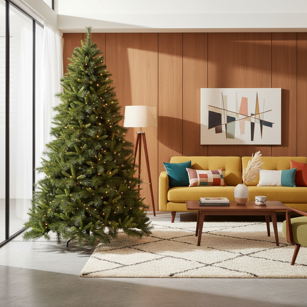 Direct Export, 7.5ft. Draped Savannah Tree, Clear