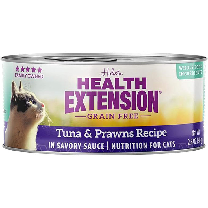 Health Extension, Grain Free Canned Tuna & Prawn, 2.8 oz.