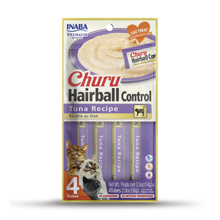 Inaba, Churo Hairball Tuna, 2 oz., 4pk