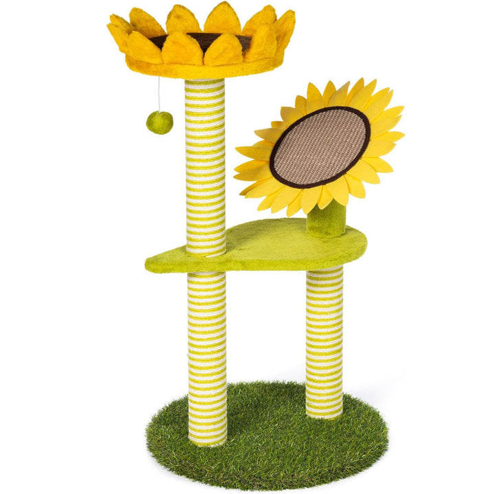 Prevue Pets, Sunflower Playground Cat Scratching Post Tree Activity Center