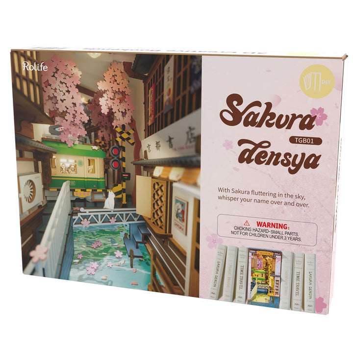 Robotime, Sakura Tram Miniature Book Nook Kit