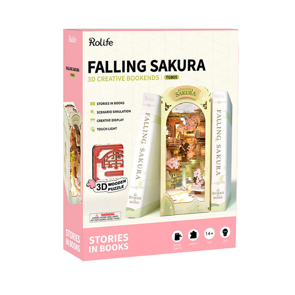 Robotime, Falling Sakura Miniature Book Nook Kit