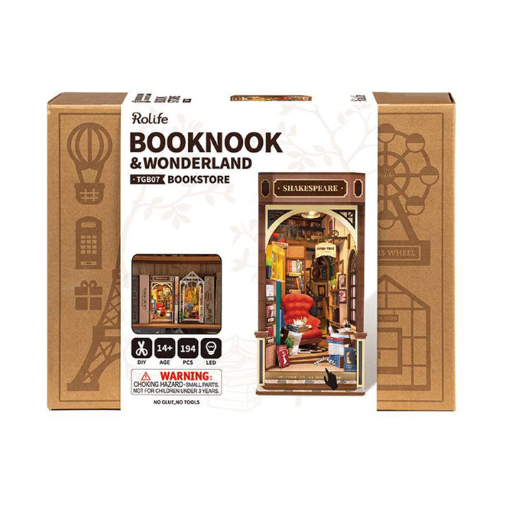 Robotime, Bookstore Book Nook & Wonderland