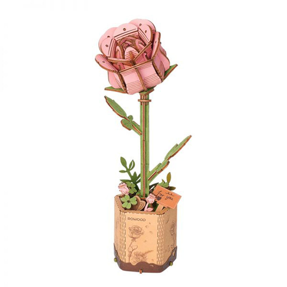 Robotime, Pink Rose Wood Craft