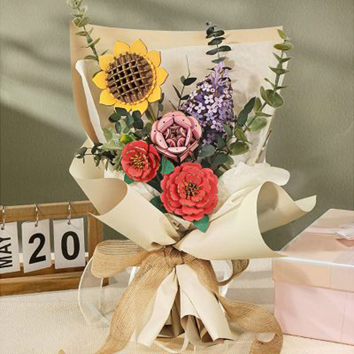 Robotime, Wooden Flower Bouquet Wood Craft