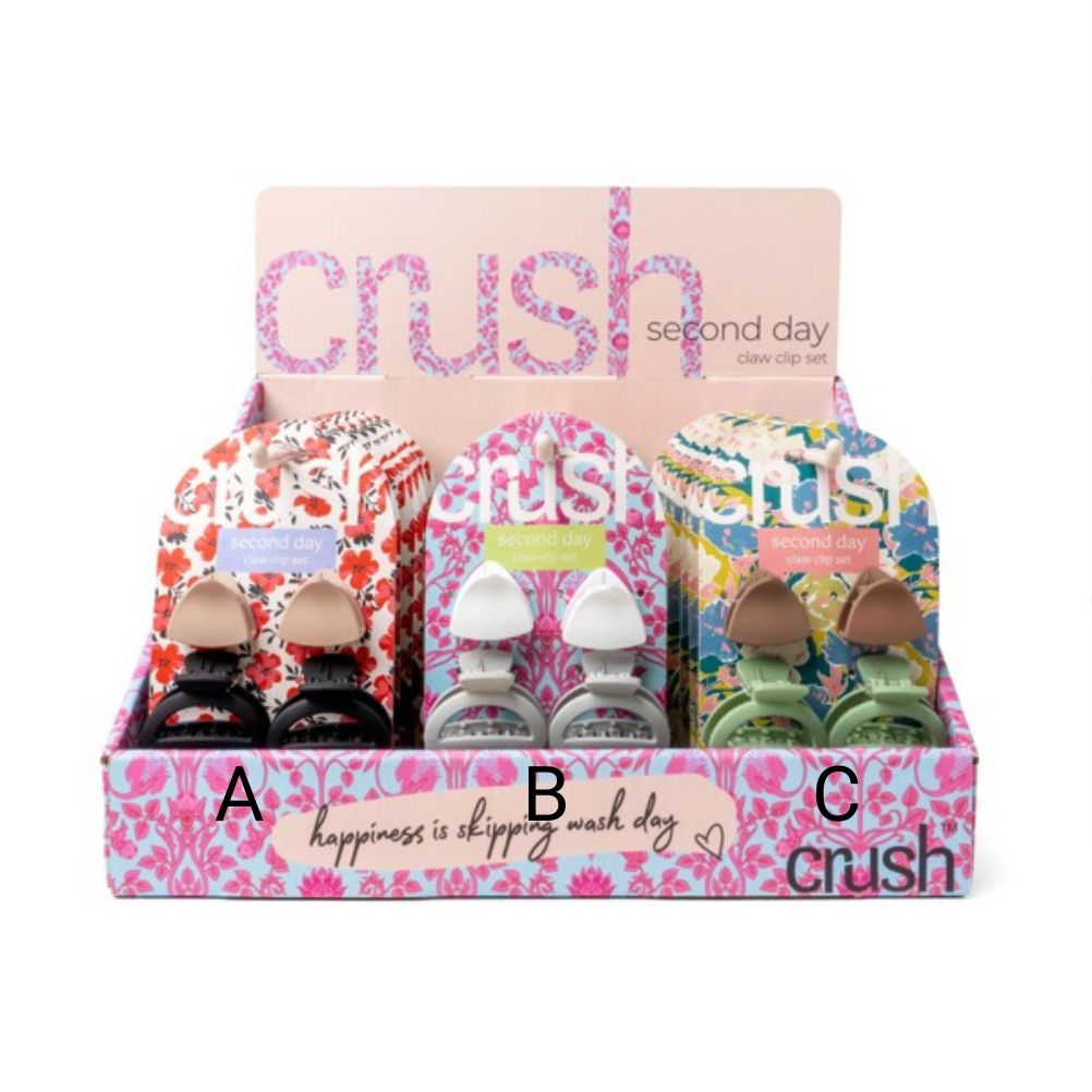 Crush Second Day Claw Clip Set, Assorted and Sold Separately