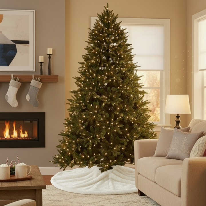 Deluxe Trinity Pine Tree, Clear, 7.5ft