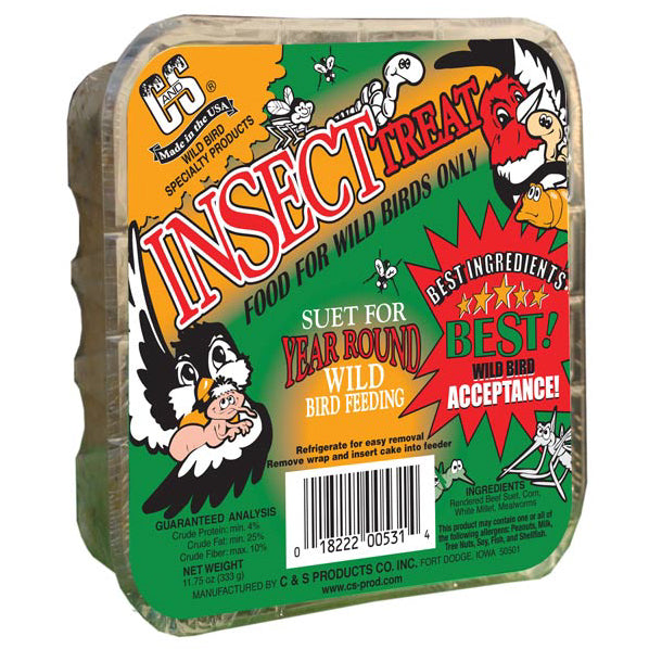 C&S INSECT TREAT SUET CAKE, 11.75 OZ.