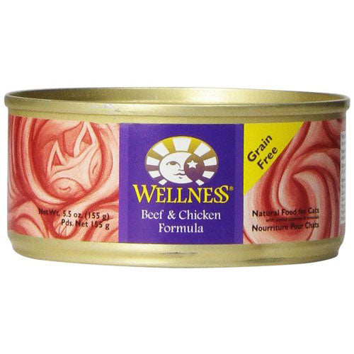 Wellness® Complete Health Beef & Chicken Recipe Canned Cat Food, 5.5 oz.