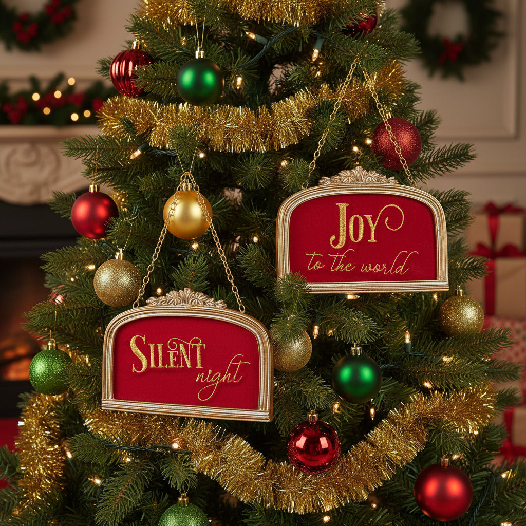 7" Velvet Arch Ornament - Assorted & Sold Separately