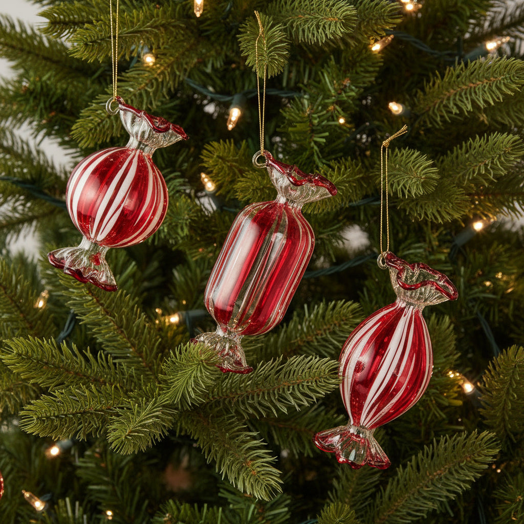 5" Peppermint Candy Ornaments - Assorted & Sold Separately