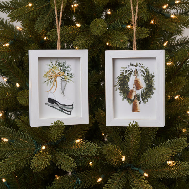 6.75" Farmhouse Frost Framed Ornament - Assorted & Sold Separately