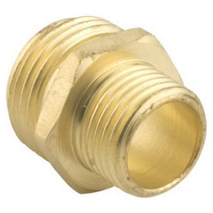 DOUBLE MALE HOSE CONNECTOR, 3/4³ NH X 3/4³ NPT X 1/2³ NPT