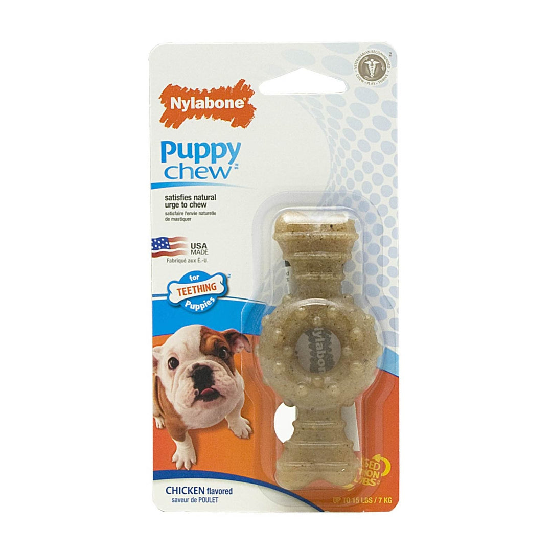 NYLABONE JUST FOR PUPPIES KEY RING BONE PUPPY DOG TEETHING CHEW TOY