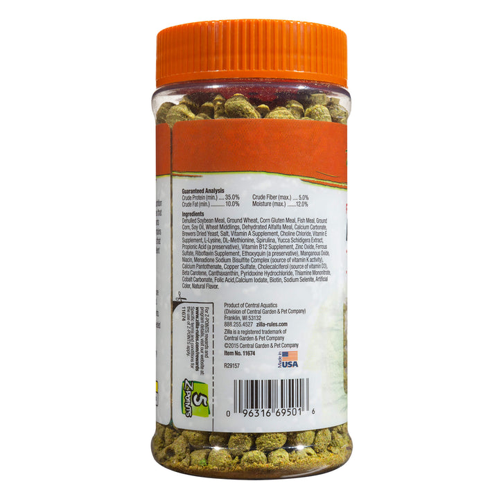 Zilla Aquatic Turtle Extruded Food Pellets, 6 oz.