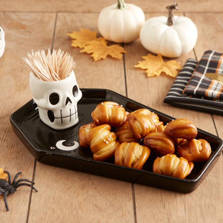 Design Imports, Skull & Coffin Platter Set