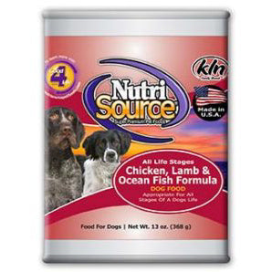NutriSource Chicken, Lamb & Ocean Fish Formula - Canned Dog Food