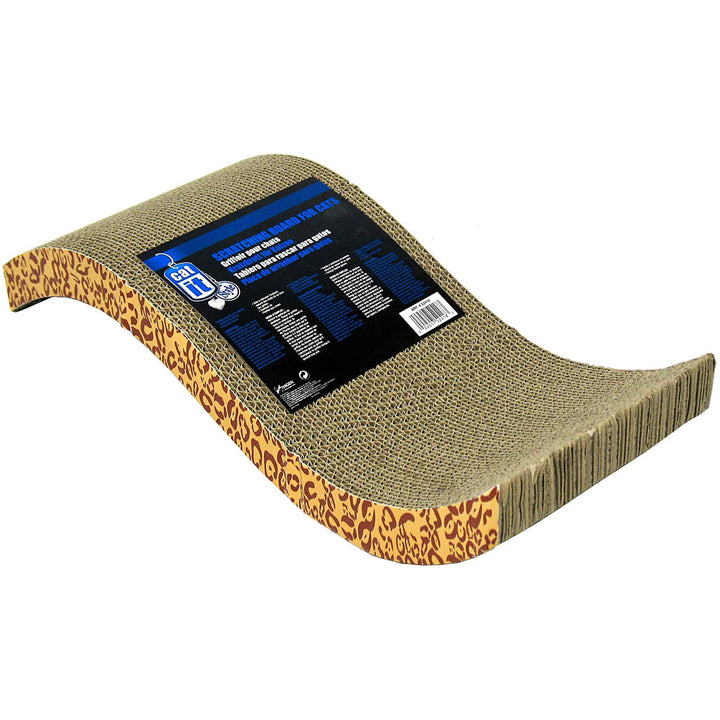 Catit Scratcher S-Chaise w/ Catnip, Animal Print