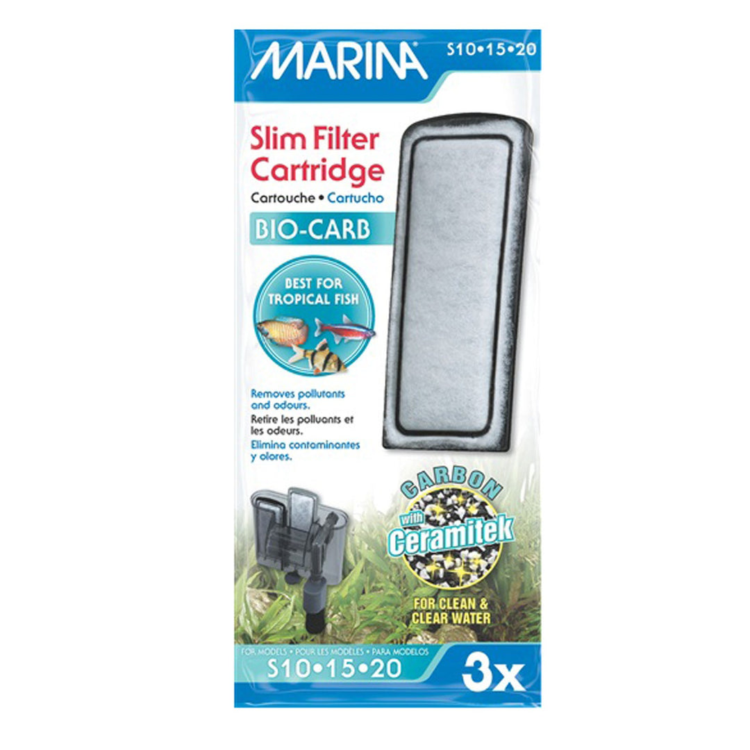 Marina Slim Filter Carbon Plus Ceramic Cartridge (3-Pack)