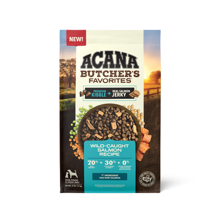 Acana Butcher's Favorites Wild-Caught Salmon Recipe Dog Food, 17#