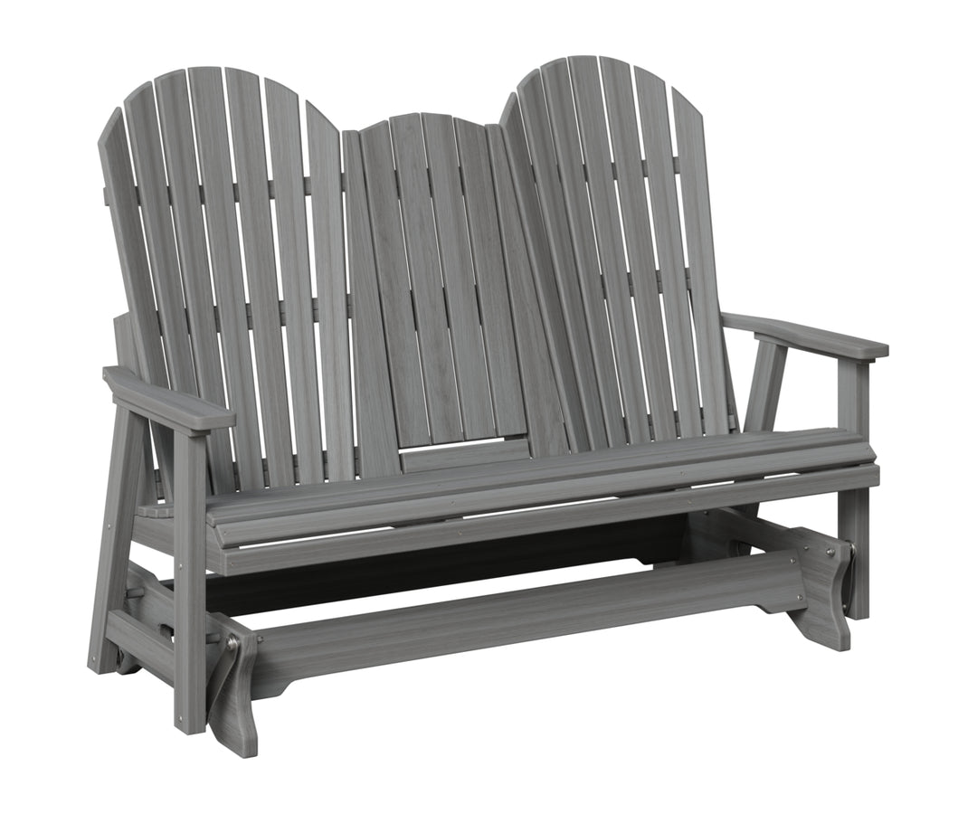 Berlin Gardens, 5′ Comfo Back Three Seat Glider with Console, Driftwood Gray
