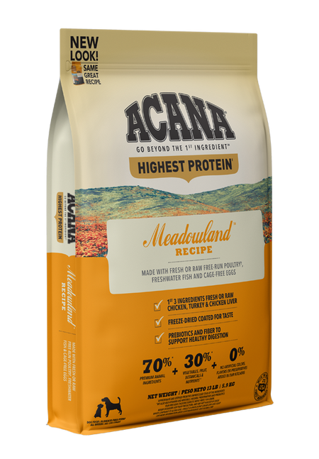 Acana - Meadowland Recipe Dog Food, 25 LB