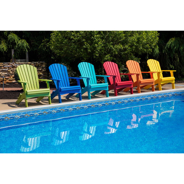 Berlin Gardens Folding Adirondack Chair, White