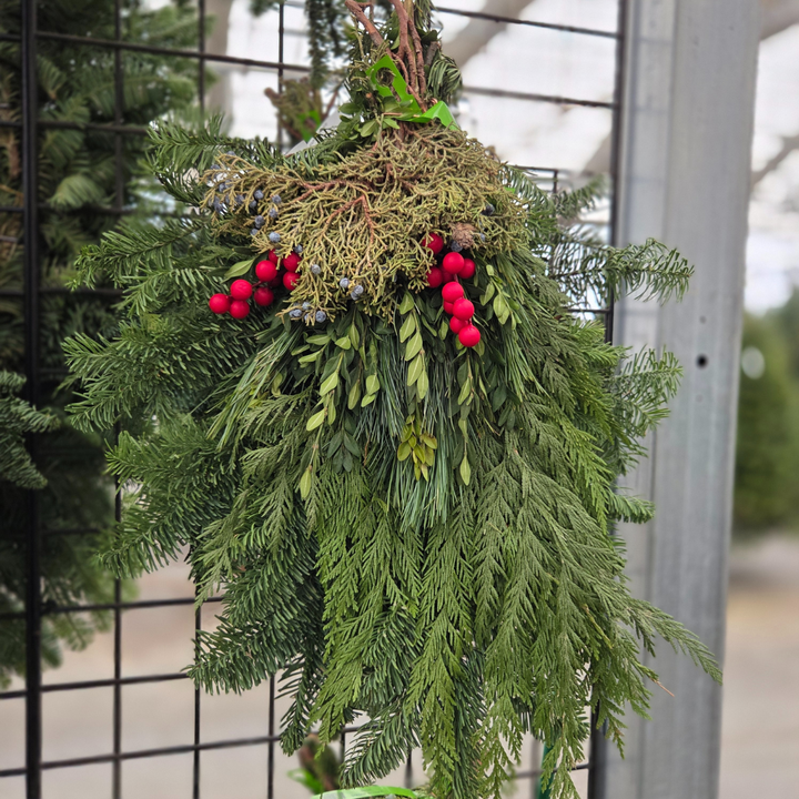 Papa Burger Swag, Fresh Cut Greenery Arrangement