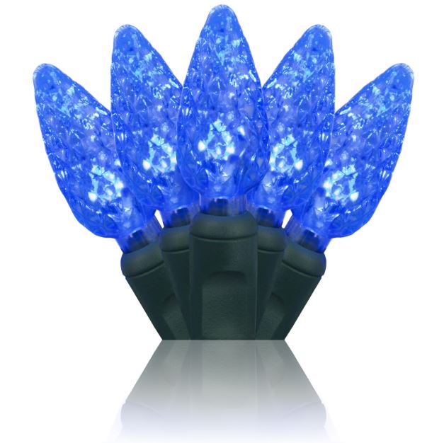 Holiday Bright Lights® LED C6 Commercial Grade 200 Lights/100 Ft. Reel, Blue
