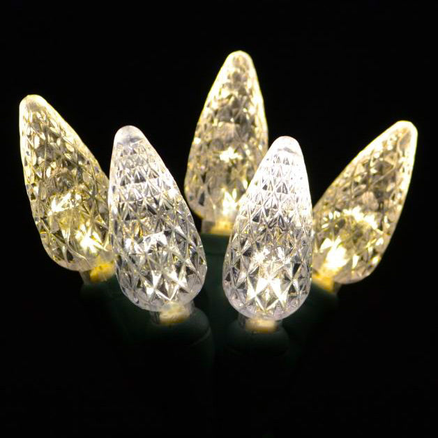 Holiday Bright Lights® LED C6 Commercial Grade 200 Lights/100 Ft. Reel, Warm White