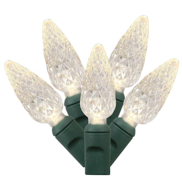 LED C6 Commercial Grade 100 Lights Reel - Warm White