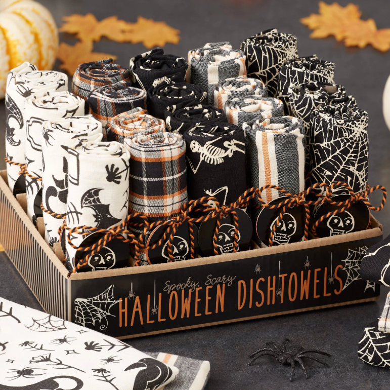 Design Imports, Hallows Eve Dishtowels, Assorted & Sold Separately
