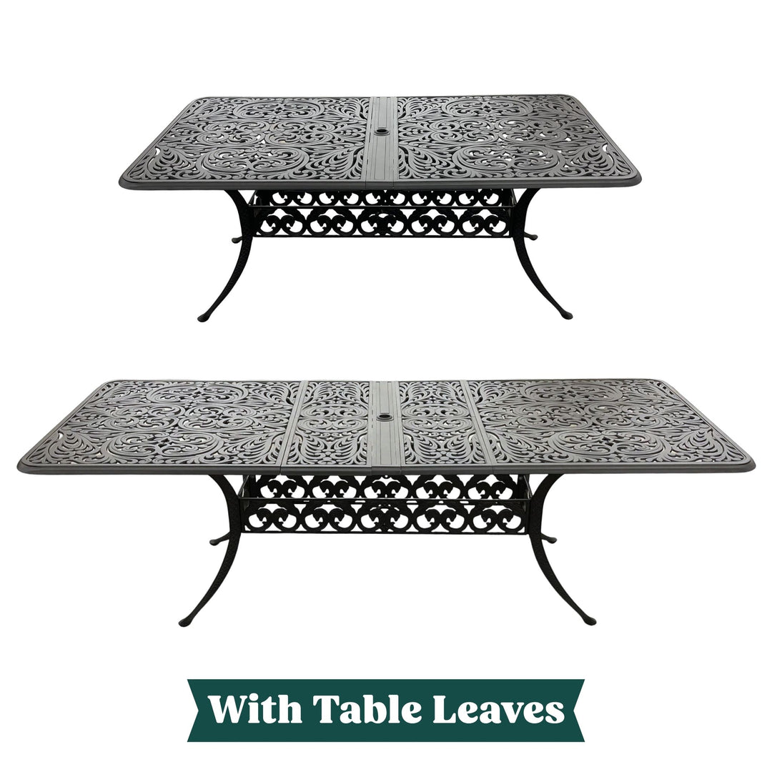 Hanamint, 42" x 76" Chateau Rectangular Extension Dining Table, Desert Mist