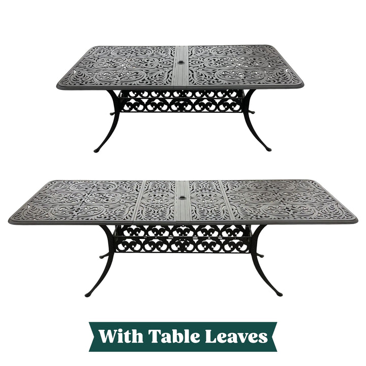 Hanamint, 42" x 76" Chateau Rectangular Extension Dining Table, Desert Mist